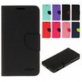 New Hit Color Diary Leather Wallet Flip With Stand Cover Case For Sony M4 Aqua E2303