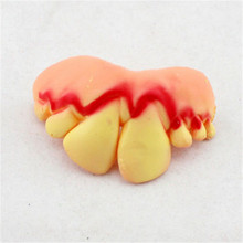 FD2819 new Halloween Funny Fake Teeth Dentures Prop Costume Fancy Dress Party Gags