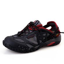 Breathable Shoes Mens&Womens 2016 Summer Leather Walking Shoes Waterproof Outdoor Beach Sandals Water Shoes Sandals