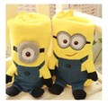 Super soft 1pc 82 71cm cute creative Despicable me Minions plush coral fleece little blanket high