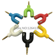 Y shape 3.5mm Stereo Splitter Audio Male to Earphone Headset + Microphone Adapter for PC IPhone Smartphone Mobile Phone Pad