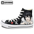 Sneakers Anime Death Note Converse All Star Men Women Shoes Hand Painted Canvas Shoes Man Woman