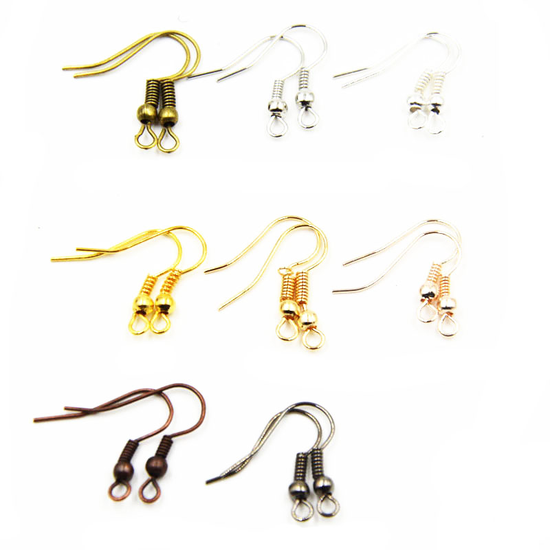 Image of 100pcs/lot DIY Earring Findings Earrings Clasps Hooks Wire Fittings DIY Jewelry Making Accessories Y464