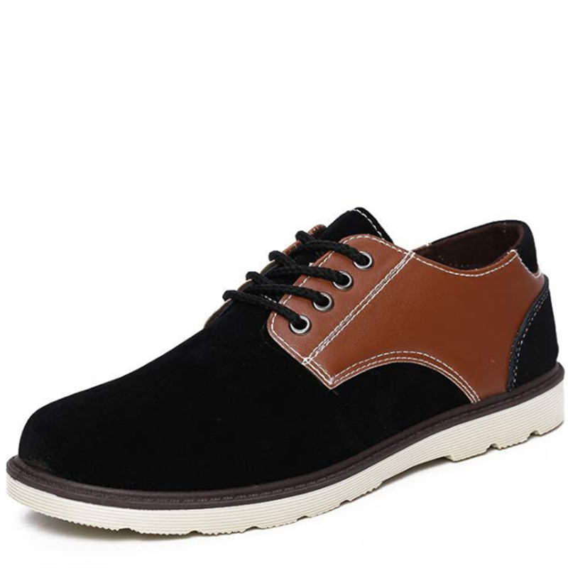 Fashion Mens Shoes 2015 New Arrival Mens Casual Shoes Autumn Faux PU Leather Lace Up Black. 50
