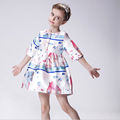 Lolita Style Girls Dress High Quality Children Clothing Spring Autumn Print Kids Dresses For Girls Fashion