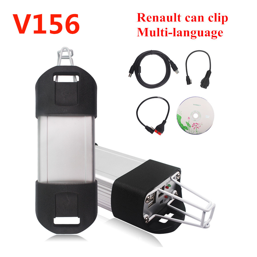 Image of Newest V156 Renault Can Clip Auto Diagnostic Interface Renault Can Clip for Renault Scanner Tool support GermanSpanish DHL free