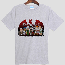 Summer style Pure cotton Round collar Men’s T-shirt Video games theme Dragon age 3 The logo