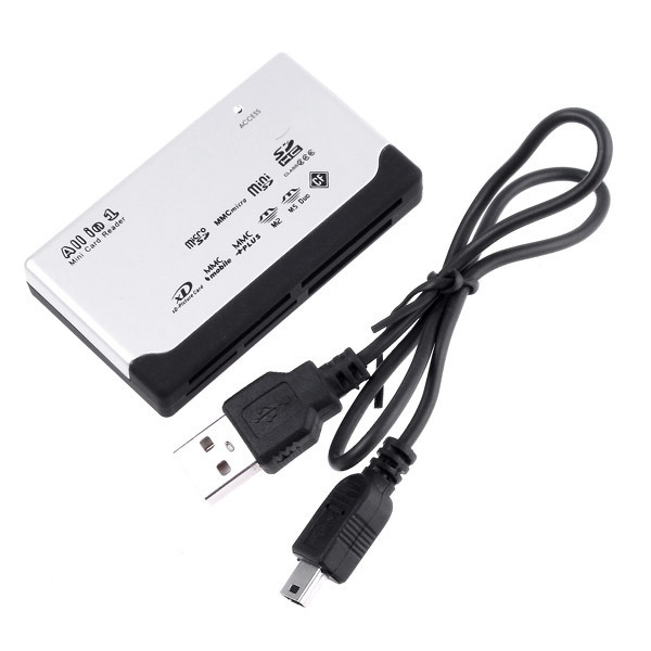 USB 2 0 ALL IN 1 Multi Micro CARD READER SD XD MMC MS CF SDHC