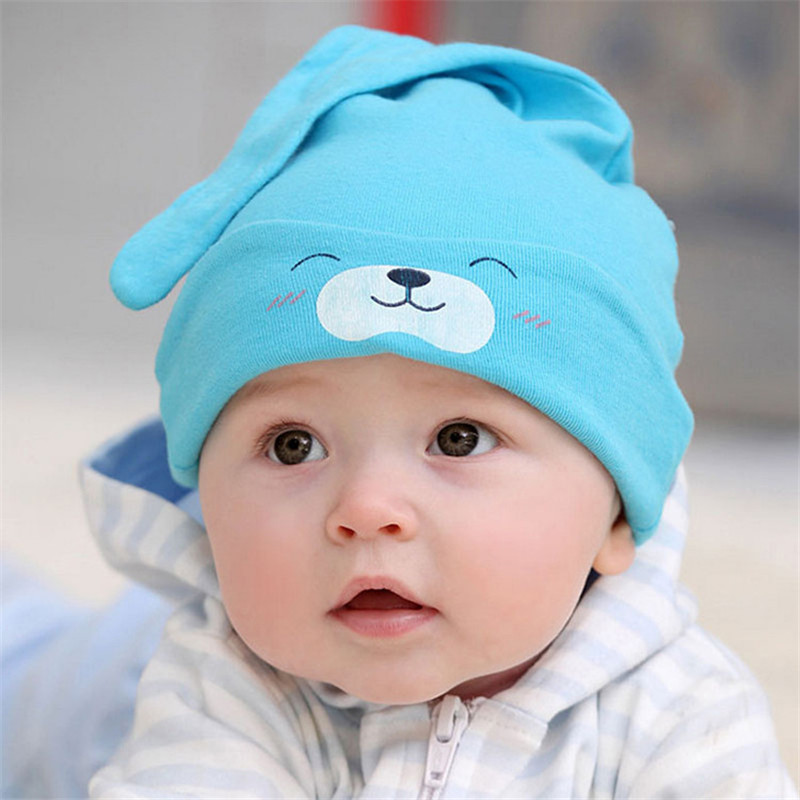 2015 New Arrival Autumn winter baby kids Bear pattern hat children warm Hedging cap Cotton infant hat Baby Clothing Accessories