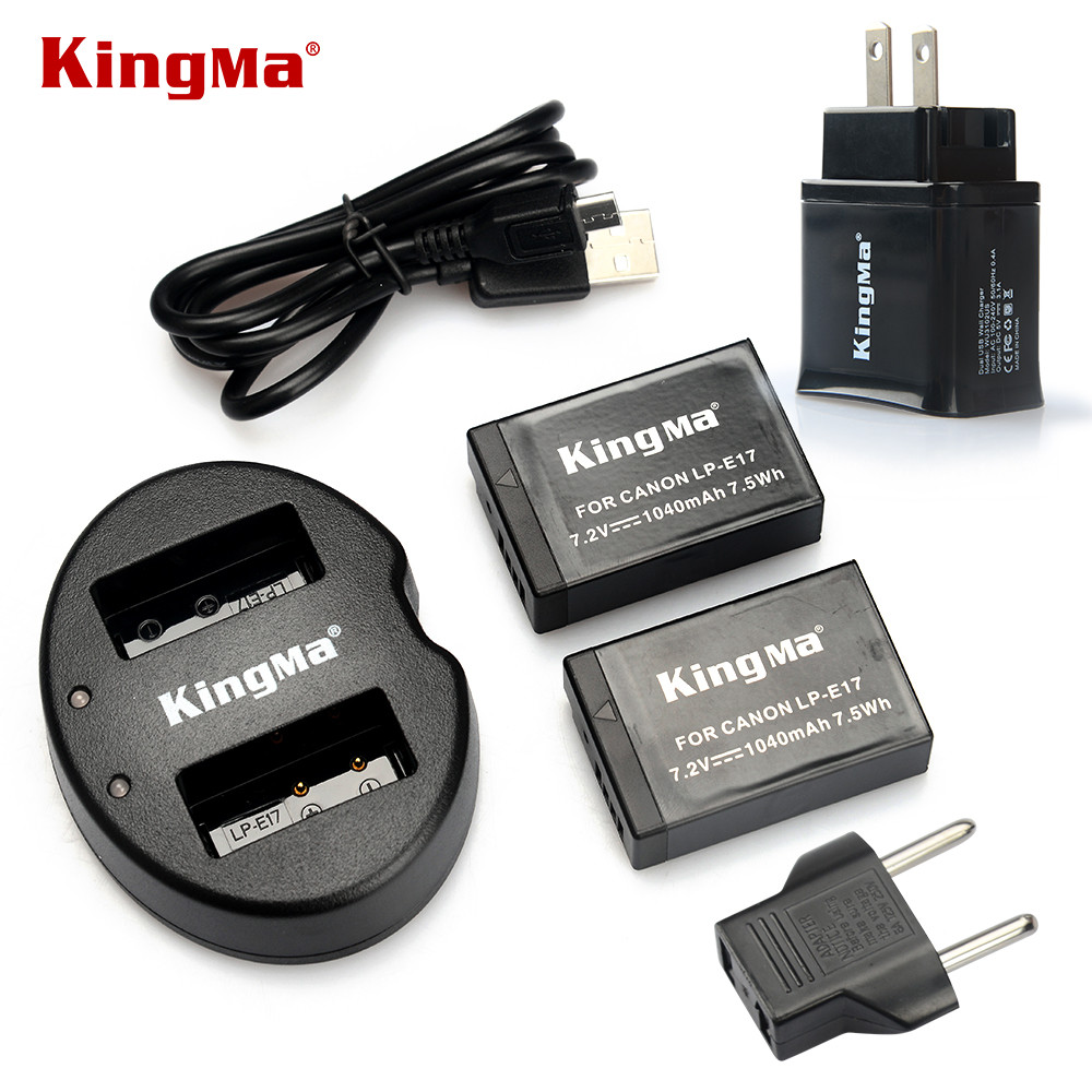 KingMa LP-E17 LPE17 LP E17  (2 .) + USB     canon EOS Rebel T6i 750D T6s 760D M3 8000D  X8i 