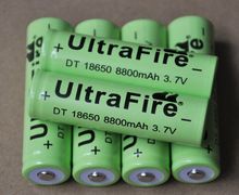 6 шт. плоские ultrafire 18650 аккумуляторная батарея 8800 мАч литий-ионный bateria 3.7 В аккумулятор для из светодиодов фонарик