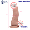 190mm x 45mm consolador Realistic Dildos Flexible Penis High Qaulity Real Man Copy Dildo Sex Toy