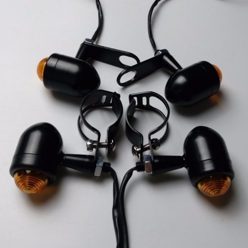 Front Rear TURN SIGNALS Fork Clamps Shock Bracket Relocater Holder For Harley Honda font b Kawasaki