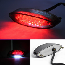Motorcycle 28 LED Brake Stop Tail Light ATV Dual Sport Smoke License Plate For Honda KTM Harley