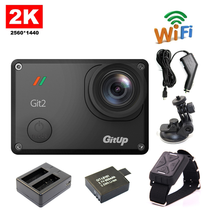 Free shipping!! GitUp Git2 WiFi 2K Sports Action Camera+Remote Control+Extra 1pcs Battery+Battery Charger+Car Charger+Car Holder Free shipping!! GitUp Git2 WiFi 2K Sports Action Camera+Remote Control+Extra 1pcs Battery+Battery Charger+Car Charger+Car Holder