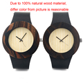 2016 Newest Arrival Fashion Casual Unisex Ebony Wood Watches BOBO BIRD Brand Watch Japan Quartz 2035