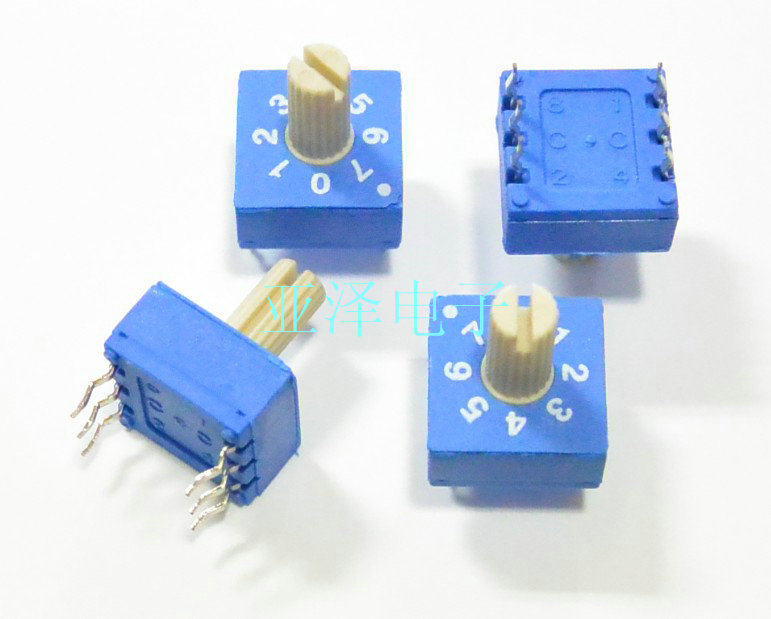 [bella]Japan 0-7 ECE ECE eight rotary DIP switch ERD208RSZ rotary switch 3:3 positive yards--20pcs/lot