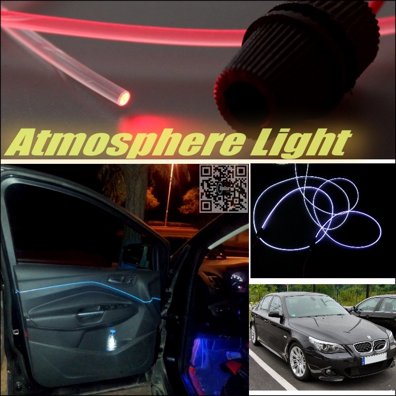 Car Atmosphere Light Fiber Optic Band For BMW 5 M5 E28 E34 E39 E60 E61 Interior Refit No Dizzling Cab Inside DIY Air light