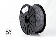 3D Printer Filament Metalic Silver color PLA ABS 1 75 3 0mm 1kg spool Rubber Consumables