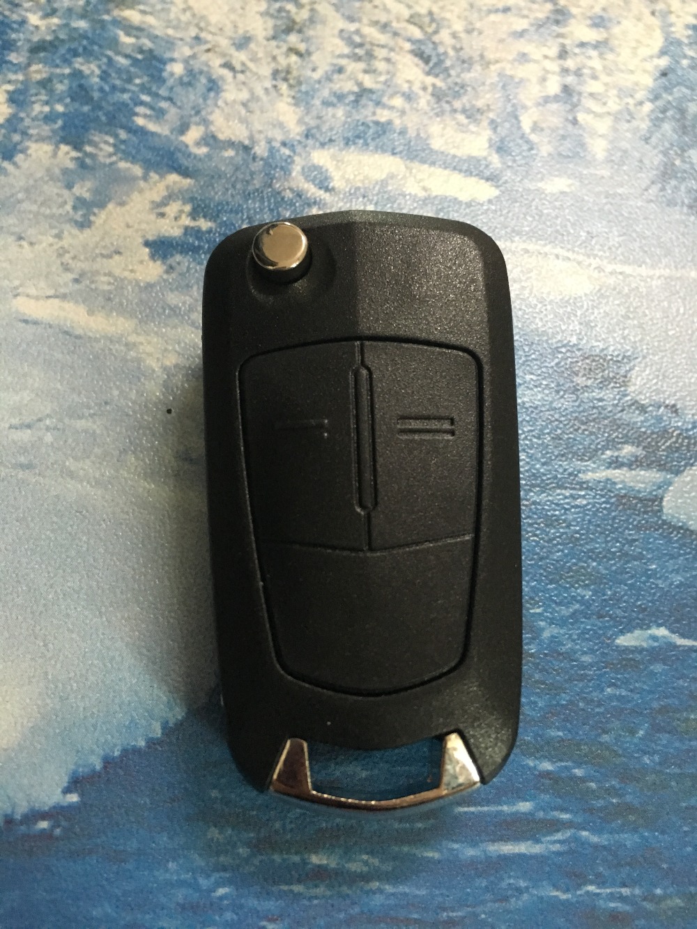 Image of Uncut 2 Buttons Flip Remote Key Shell Case Blank Cover With Battery Clip Original Circuit Board Size HU100 Blade for Opel