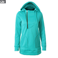 Tracksuits Rushed Cotton Full The New 2016 Autumn Dress Bosom Spell Zipper Hooded Rope Long sleeved