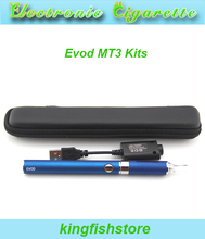 wholesale 650-1100mah Electronic Cigarette E Cigarette Evod MT3 Atomizer ego Cigarette,starter kit,Mini ego kit colorfu E cig