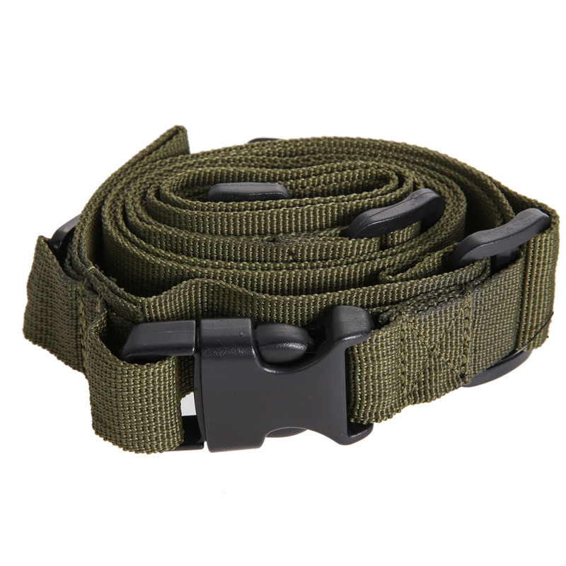 Image of Hot Top Design Tactical 3 Point Adjustable Bungee Rifle Sling Swivels System Green Color Wholesale