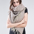 ZA winter scarf 2016 Tartan Scarf women desigual Plaid Scarf cuadros Brand Designer Acrylic Tassels Shawls