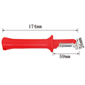 Portable Unique 31HS German Style Cable Knife Wire Stripper Electrical Insulation Stripping Tools Decustation Plier Blade