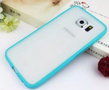For Samsung Galaxy S6 G9200 Accessories PC TPU 2 in 1 Candy Color Transparent Back Body