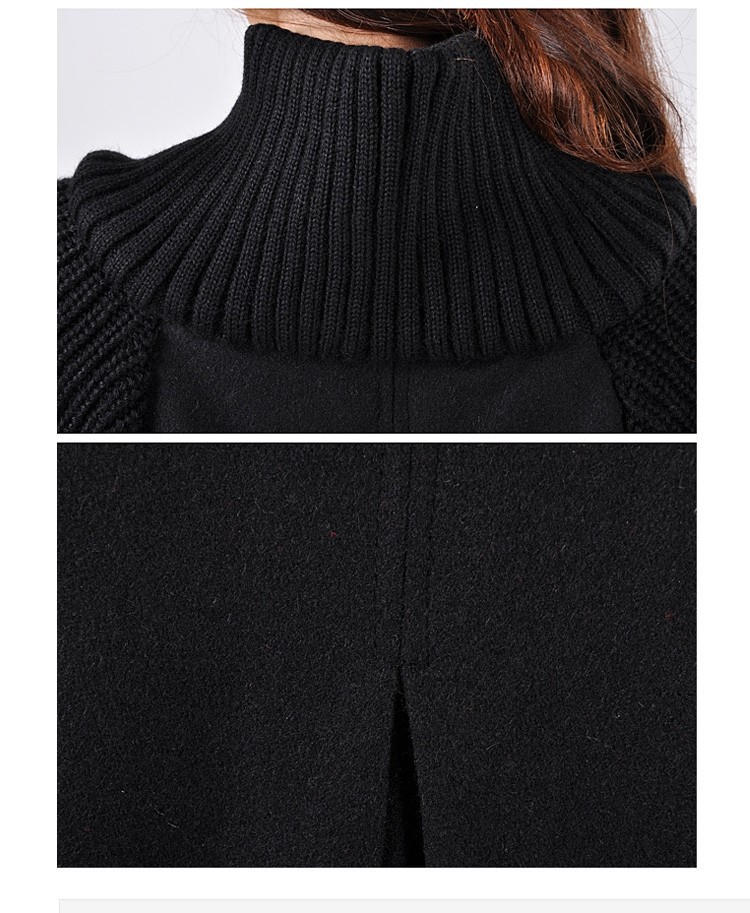  2015 New Winter trench Korean yards loose woolen cape coat woolen coat lady casual female outwear windbreaker women CT2 (10)