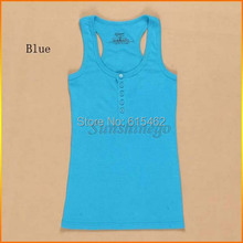 Sexy Women s Button Tank Top Casual Cami Sleeveless Vest Waistcoat Bodycon T Shirt 9 colors