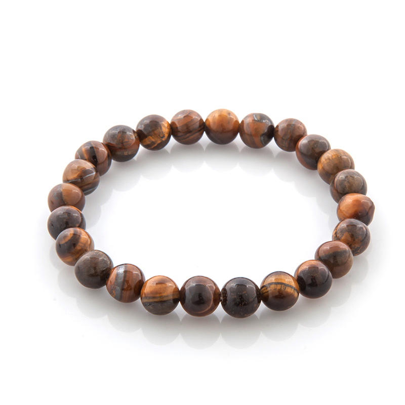 Image of High Quality Tiger Eye Buddha Bracelets Natural Stone Lava Round Beads Elasticity Rope Men Women Bracelet Free Shipping