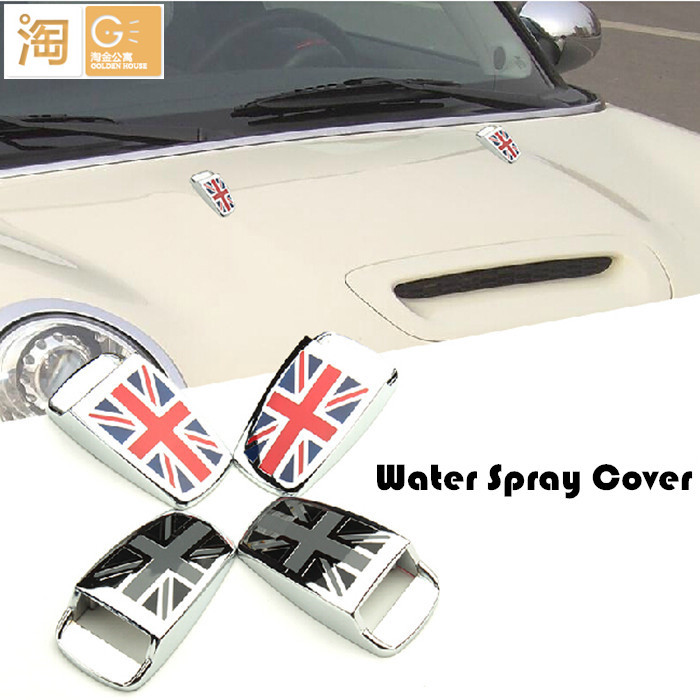 MINI Cooper windshield washer wiper water spray nozzle cover sticker for countryman clubman paceman