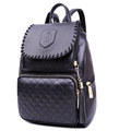 Famous Brand Fashion New Flap Drawstring Backpack Knitting Edge Plaid Tassel Solid Color Preppy Style Designer