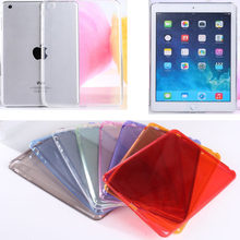 Free shipping Transparent clear protective for 7.9 inch Apple iPad mini 3 2 1 Soft Silicon TPU tablet PC back Cover Case Skin