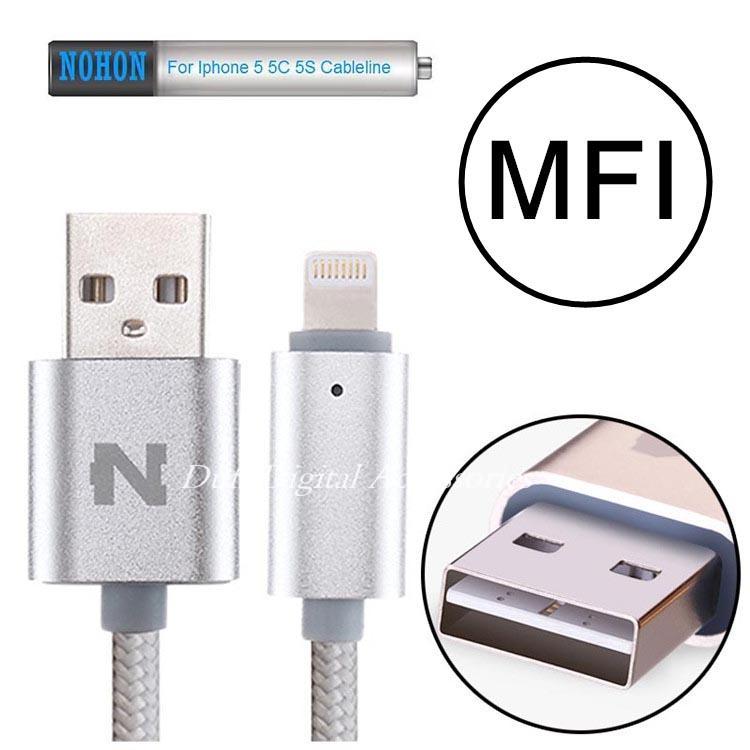 Image of MFI For iPhone5 5S SE 5C 6 Plus ipad 4 mini Air NOHON 150cm LED SMART for Lightning Dock USB Data Charger Cable Line IOS 6 7 8 9