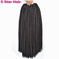 6pcs 18inch Havana Mambo Faux Locs Crochet Hair Extensions 24 Roots Synthetic Crochet Braid hair Soft