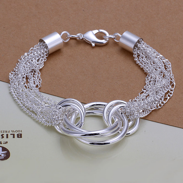 925 Sterling Silver Bracelet & Bangle fashion jewelry wholesale price silver bracelet jewelry ...
