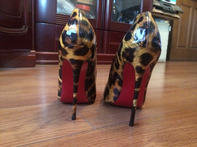 knock off shoes for sale - Aliexpress.com : Buy REAL PHOTO Leopard Print Red Bottom High ...