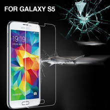 0 4mm 9H Tempered Glass Clear Screen Protector case For Samsung Galaxy S5 i9600 Guard cover