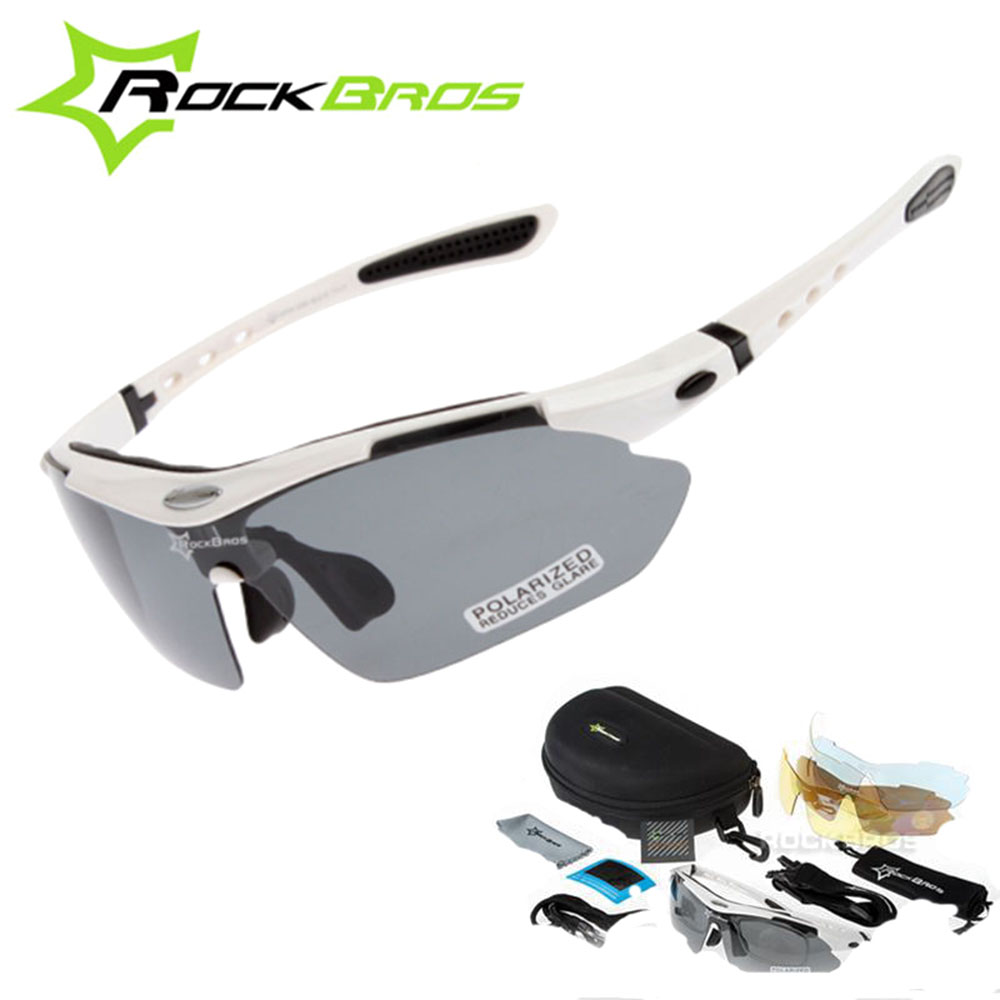 Image of Hot! New 2015 RockBros Polarized Cycling Sun Glasses Outdoor Sports Bicycle ciclismo Bike Sunglasses TR90 Goggles Eyewear 5 Lens