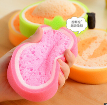 Korean Creative Fruit Thick Sponge Cloth Strong Decontamination Washing Cloth Washing Towel Non Stick Oil Sponge