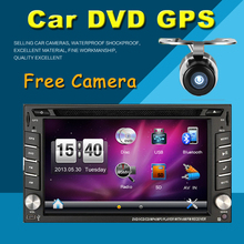 100% New universal Car Radio Double 2 din Car DVD Player GPS Navigation In dash Car PC Stereo Head Unit video+Free Map+Free Cad!
