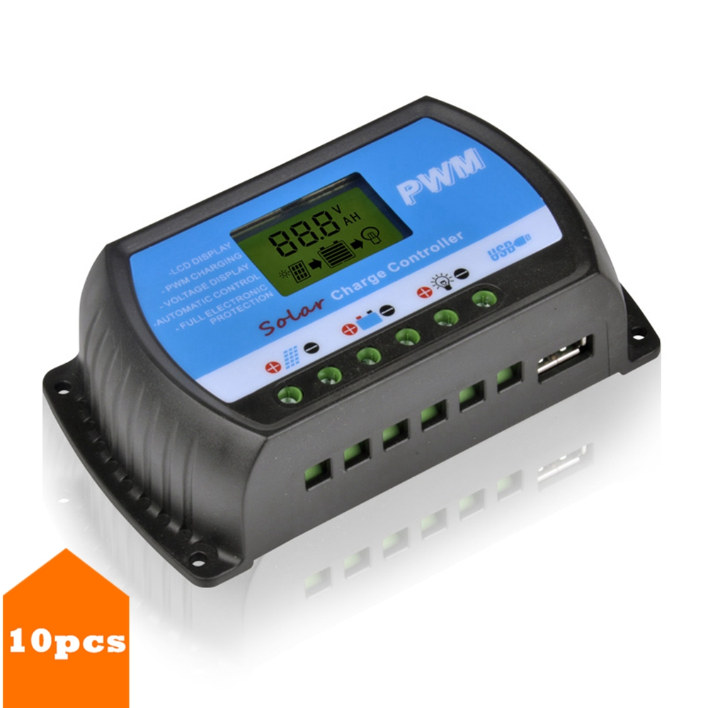 10PCS/LOT Wholesale 30A Solar Charge Controller LCD Display 12V 24V USB 5V Solar Panel Charge Regulator RTD-30A Y-Solar 10PCS/LOT Wholesale 30A Solar Charge Controller LCD Display 12V 24V USB 5V Solar Panel Charge Regulator RTD-30A Y-Solar