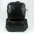 Vintage real genuine leather men s backpacks cow leather laptop backpack fashion cowhide men travel bags