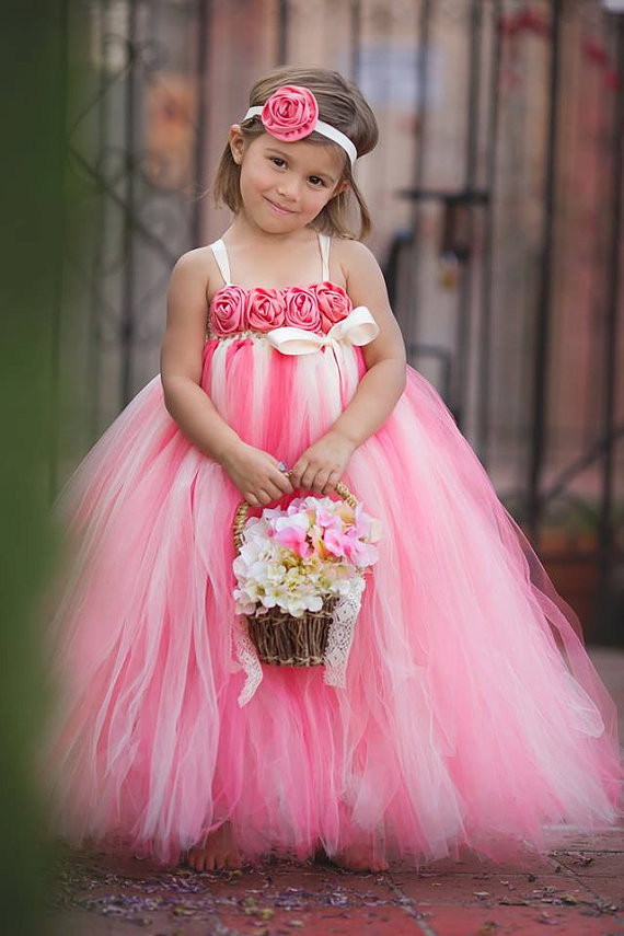 Baby Flower Girl Tutu Dresses Cute Ball Gown Sleeveless Baby Girls Princess Tutu Dress For Wedding/Birthday Party T42