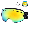 Boys Girls Double Lens Ski Goggles Anti fog Spherica Ski Glasses UV400 Ski Snowboard Snow Motocross
