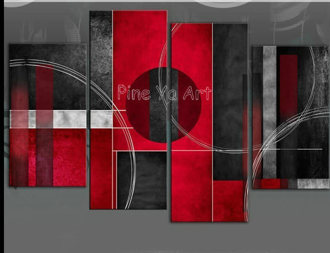 Salon décor rouge promotion achetez des salon décor ... Rouge Salon décor