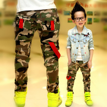New 2015 Autumn Teens Jeans For Boy Camouflage Baby Boys Jeans Pants Designer Kids Jean Children